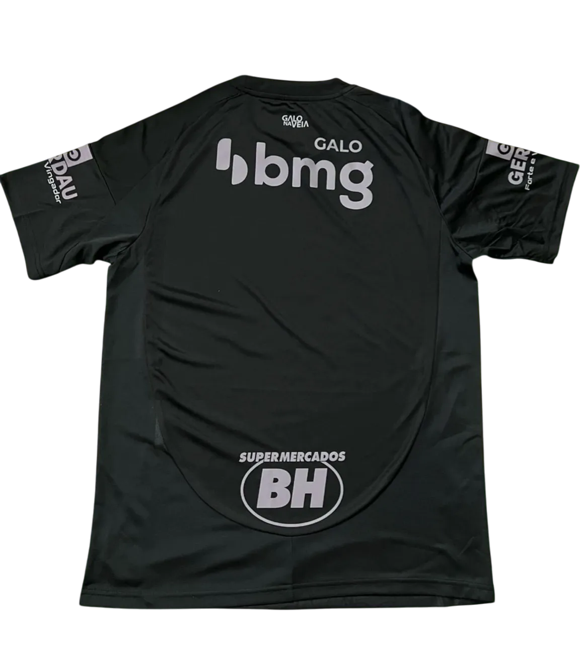 Jersey Atletico Mineiro 2025/26 All Black Fan With Sponsors