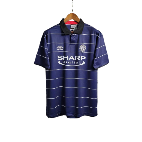 Manchester United 1999/00 Away Blue Retro