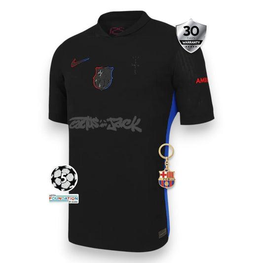 Barcelona Away Jersey X Travis Scott Black