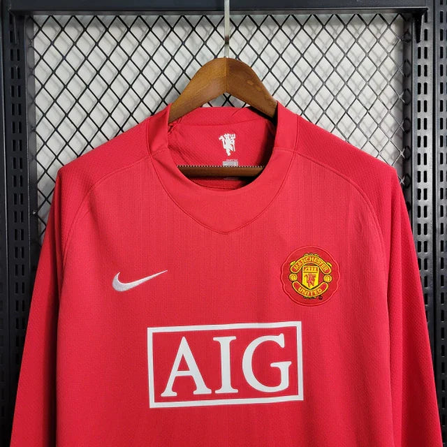 Manchester United 2007/08 Longsleeve Red Retro