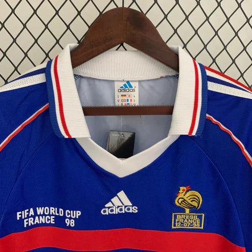 Jersey France 1998 I Home Retro Long Sleeve
