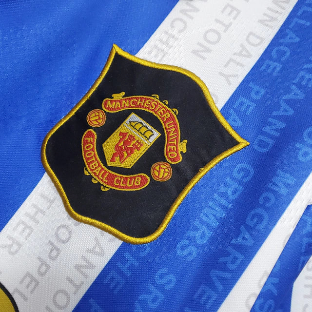 Manchester United 1994/96 Blue and White Retro