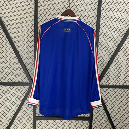 Jersey France 1998 I Home Retro Long Sleeve
