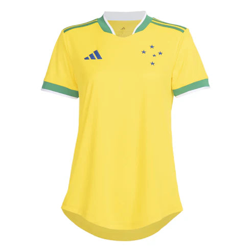 Jersey Cruzeiro 2026/27 World Cup Fan - Women's Yellow Green