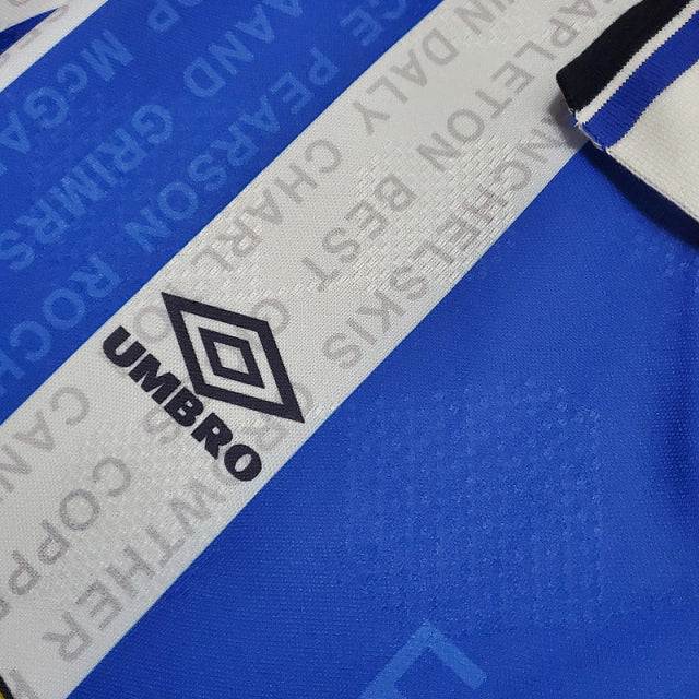 Manchester United 1994/96 Blue and White Retro
