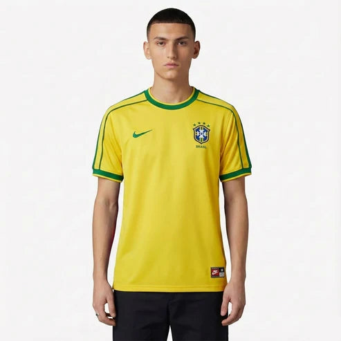 Jersey Brazil 1998 Home Retro