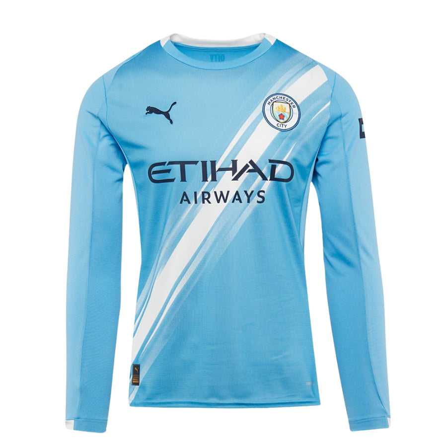 Manchester City 2025/26 Home Long Sleeve Fan Jersey