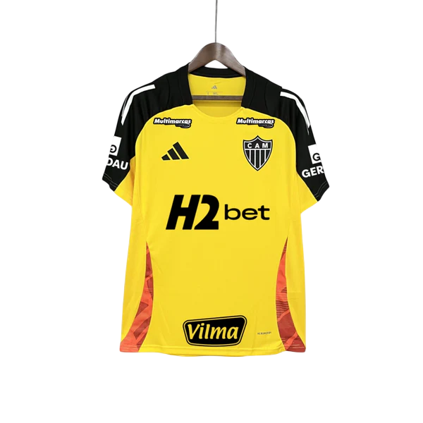 Jersey Training Atletico Mineiro 2025/26 Yellow With Sponsors