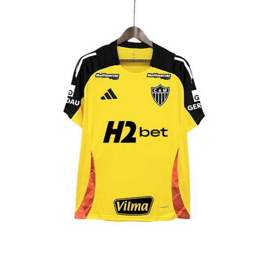 Jersey Training Atletico Mineiro 2025/26 Yellow With Sponsors