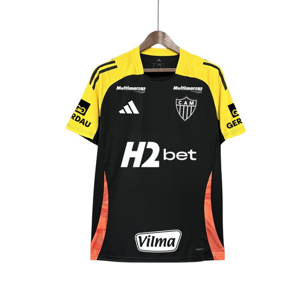 Jersey Training Atletico Mineiro 2025/26 Black With Sponsors