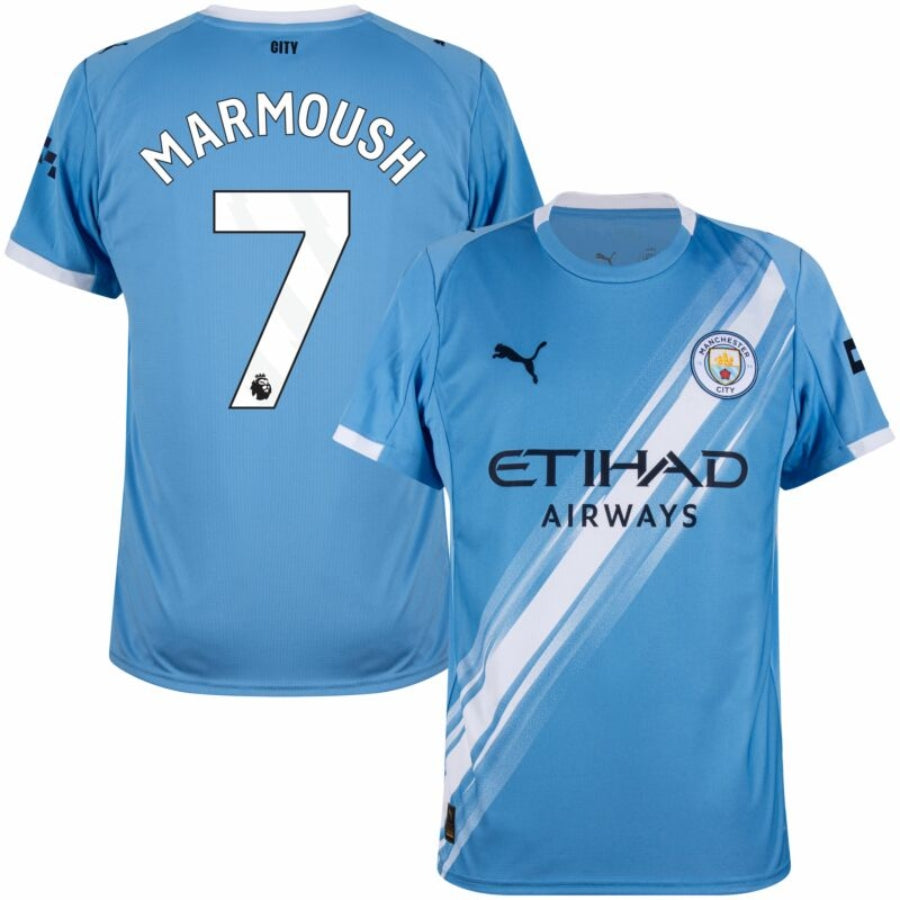 Manchester City 2025/26 Home Marmoush 7 Fan Jersey