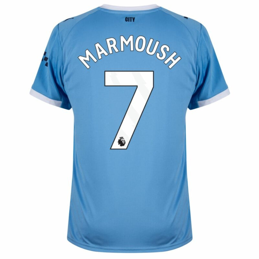 Manchester City 2025/26 Home Marmoush 7 Fan Jersey