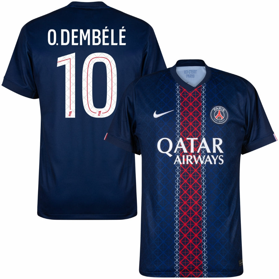Jersey PSG Paris Saint-Germain 2025/26 I Home Fan - O.Dembélé #10
