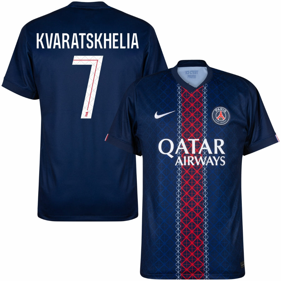 Jersey PSG Paris Saint-Germain 2025/26 I Home Fan - Kvaratskhelia #7
