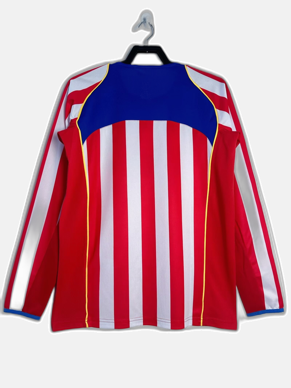 Atletico Madrid 2004/05 Home Long Sleeve Retro Jersey