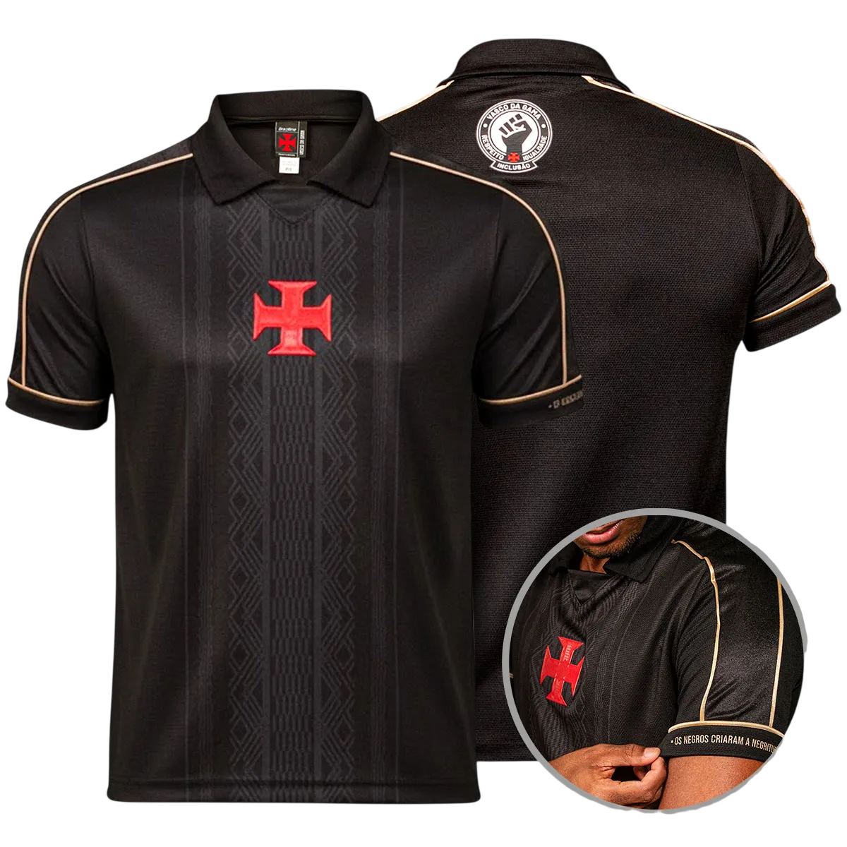 Jersey Polo Vasco da Gama 2025/26 Negritude Fan