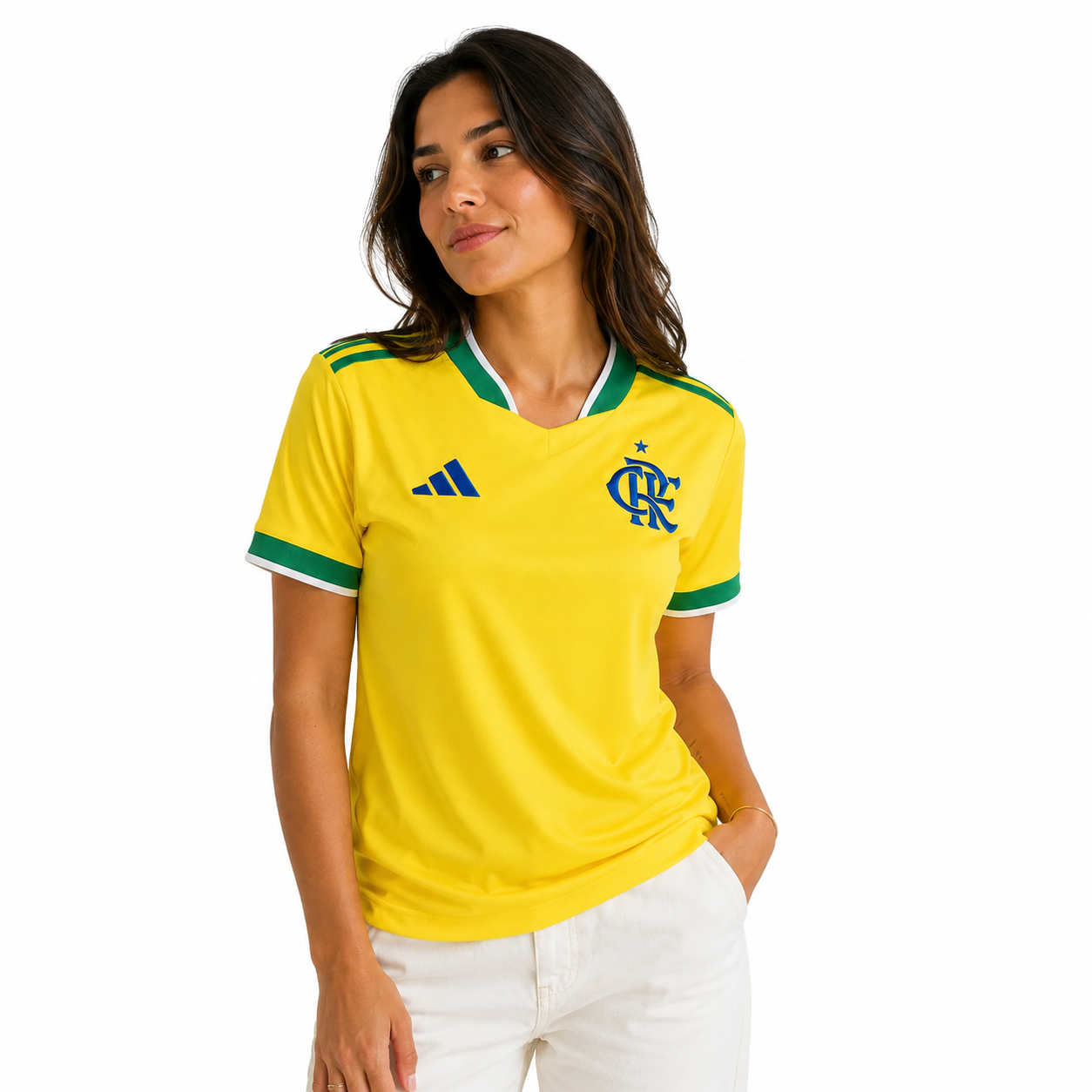 Jersey Flamengo 2026/27 World Cup Fan - Women's Yellow Green