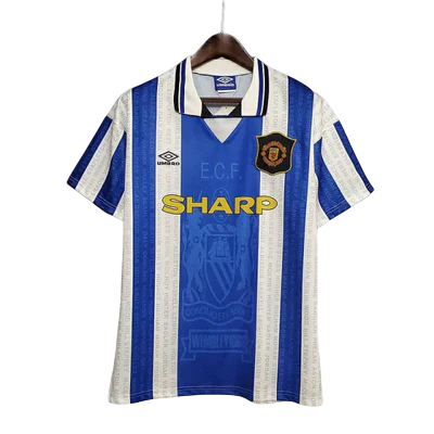 Manchester United 1994/96 Blue and White Retro