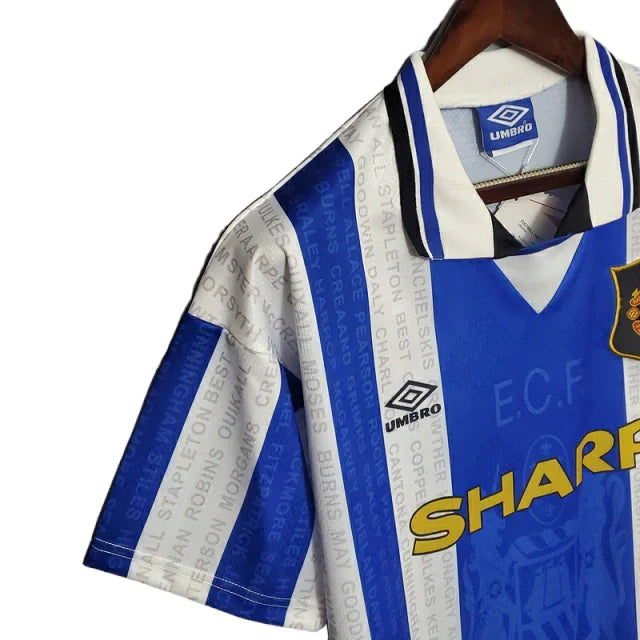 Manchester United 1994/96 Blue and White Retro